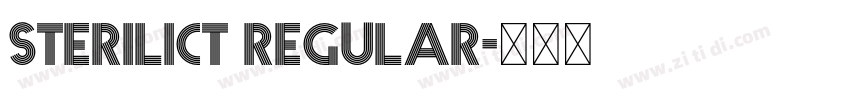 Sterilict Regular字体转换 Sterilict Regular字体转换
